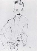 Egon Schiele Portrait of eduard kosmack oil painting